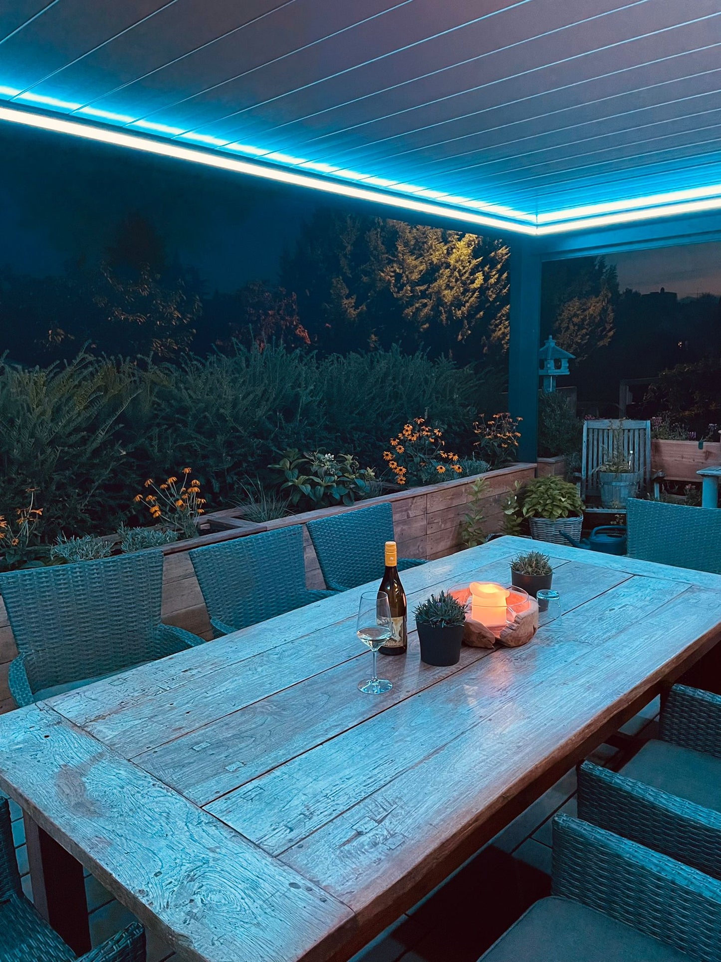 Lammelendach Drehbar