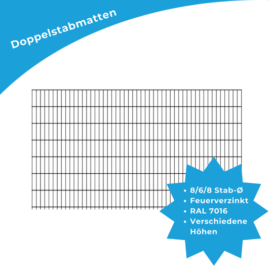 Doppelstabmatte 8/6/8mm