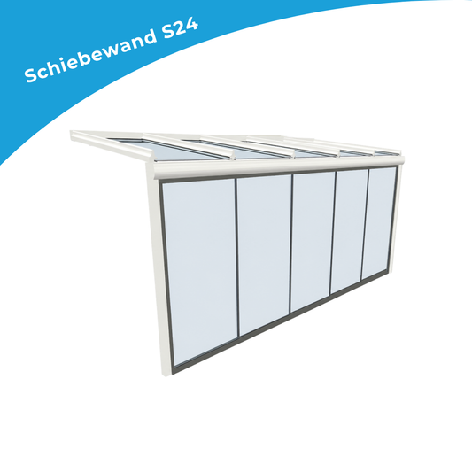 Schiebewand S24 5 Teilig 3 Spurig mit Stulp