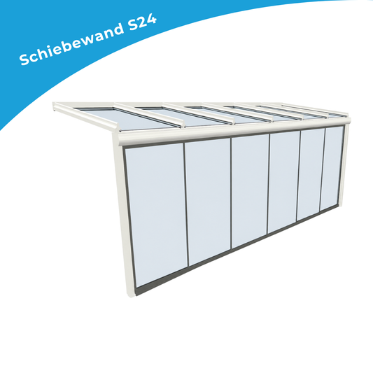 Schiebewand S24 6 Teilig 3 Spurig mit Stulp